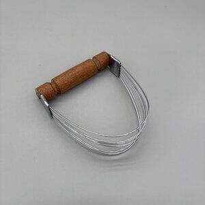 Vintage Bonny USA Pastry Dough Blender Cutter Mixer Wood‎ Handle